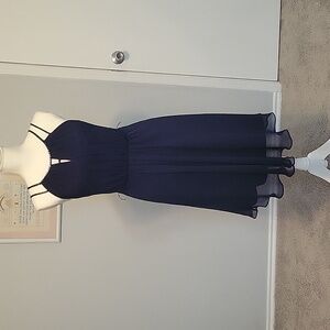 David's Bridal Navy Blue Wedding Dress